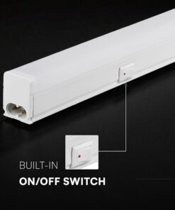 LED Φωτιστικό Πάγκου/Κουζίνας με Διακόπτη T5 120cm 16W V-TAC Cree Chip 1600lm Ψυχρό Λευκό 6500K 6yrs Wty- 216976