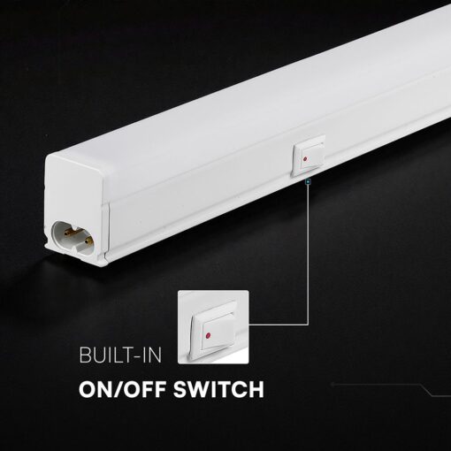 LED Φωτιστικό Πάγκου/Κουζίνας με Διακόπτη T5 120cm 16W V-TAC Cree Chip 1600lm Ψυχρό Λευκό 6500K 6yrs Wty- 216976