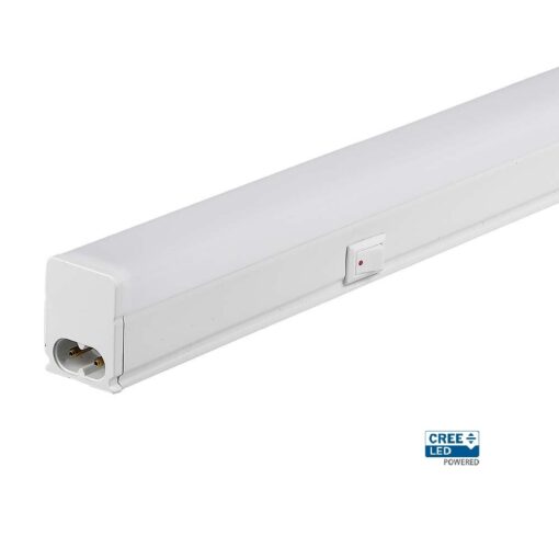 LED Φωτιστικό Πάγκου/Κουζίνας με Διακόπτη T5 120cm 16W V-TAC Cree Chip 1600lm Ψυχρό Λευκό 6500K 6yrs Wty- 216976