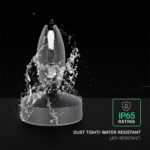 6W LED Wall Light Black Body 4000K IP65 V-TAC – 218220