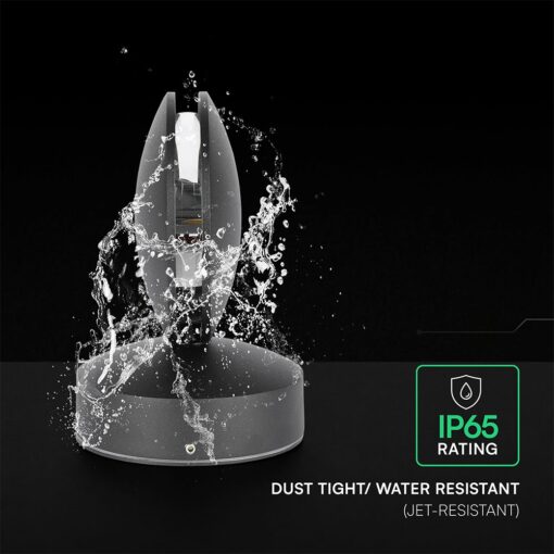 6W LED Wall Light Black Body 4000K IP65 V-TAC – 218220
