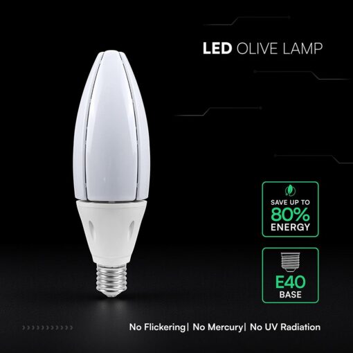 LED Λάμπα E40 60W V-TAC 300° 6500lm Ψυχρό Λευκό 6400K – 24036