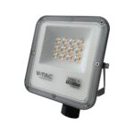 LED Προβολέας 10W Αδιάβροχος IP65 V-TAC Cree Chip Μαύρος 730lm CCT 6yrs Wty – 240726
