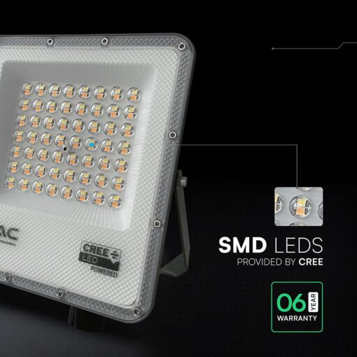 LED Προβολέας 50W Αδιάβροχος IP65 V-TAC Cree Chip Μαύρος 4000lm CCT 6yrs Wty – 240736