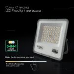 LED Προβολέας 50W Αδιάβροχος IP65 V-TAC Cree Chip Μαύρος 4000lm CCT 6yrs Wty – 240736