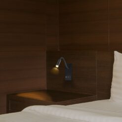 LED Φωτιστικό Ανάγνωσης Κρεβατιού Μαύρο V-TAC Cree Chip με Type-C Θύρα Φόρτισης 3000K V-TAC – 241516