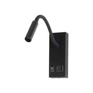 LED Φωτιστικό Ανάγνωσης Κρεβατιού Μαύρο V-TAC Cree Chip με Type-C Θύρα Φόρτισης 3000K V-TAC – 241516