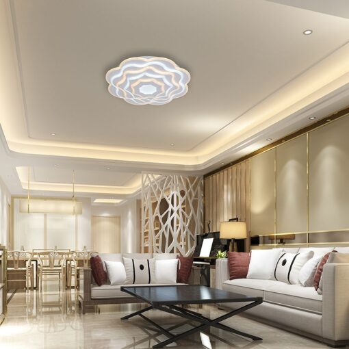 100W LED Decorative Ceiling Lamp 3in1 Dimmable With IR Remote Control White Body V-TAC – 24175