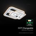 LED Φωτιστικό Οροφής Λευκό 80W CCT 6400lm Dimmable με Χειριστήριο V-TAC – 24176