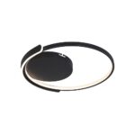 50W LED Decorative Ceiling Lamp 3in1 Dimmable With IR Remote Control Black Body V-TAC – 24179