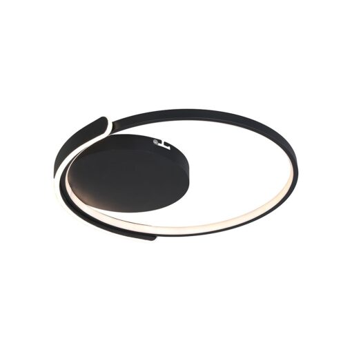 50W LED Decorative Ceiling Lamp 3in1 Dimmable With IR Remote Control Black Body V-TAC – 24179