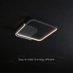 50W LED Decorative Ceiling Lamp 3in1 Dimmable With IR Remote Control Black Body V-TAC – 24180