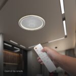 60W LED Decorative Ceiling Lamp 3in1 Dimmable With IR Remote Control Grey Body V-TAC – 24182