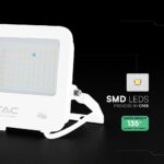 50W LED Floodlight CREE CHIP White Body Grey Glass 6500K 135LM/W V-TAC – 242096