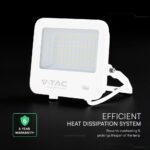 50W LED Floodlight CREE CHIP White Body Grey Glass 6500K 135LM/W V-TAC – 242096