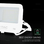 50W LED Floodlight CREE CHIP White Body Grey Glass 6500K 135LM/W V-TAC – 242096