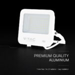 50W LED Floodlight CREE CHIP White Body Grey Glass 6500K 135LM/W V-TAC – 242096
