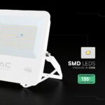 100W LED Floodlight CREE CHIP White Body Grey Glass 6500K 135LM/W V-TAC – 242116