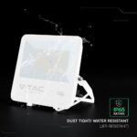 100W LED Floodlight CREE CHIP White Body Grey Glass 6500K 135LM/W V-TAC – 242116
