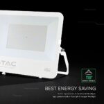 200W LED Floodlight CREE CHIP White Body Grey Glass 6500K 135LM/W V-TAC – 242136