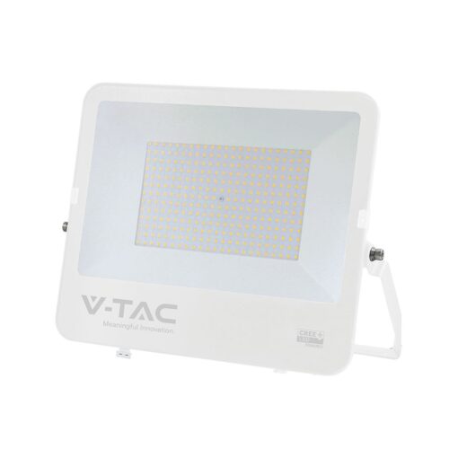 200W LED Floodlight CREE CHIP White Body Grey Glass 6500K 135LM/W V-TAC – 242136