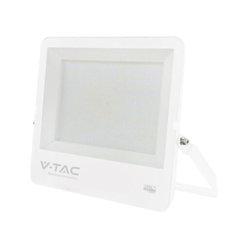 300W LED Floodlight CREE CHIP White Body Grey Glass 6500K 135LM/W V-TAC – 242156