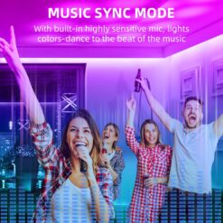 Τηλεχειριστήριο + Controller Dimmer με Music 10m για Digital COB Πολύχρωμη RGB Ταινία LED 24V 2416RGBDGC ACA – 24VRGBDGC