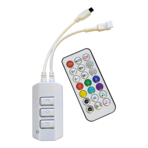 Τηλεχειριστήριο + Controller Dimmer με Music 10m για Digital COB Πολύχρωμη RGB Ταινία LED 24V 2416RGBDGC ACA – 24VRGBDGC