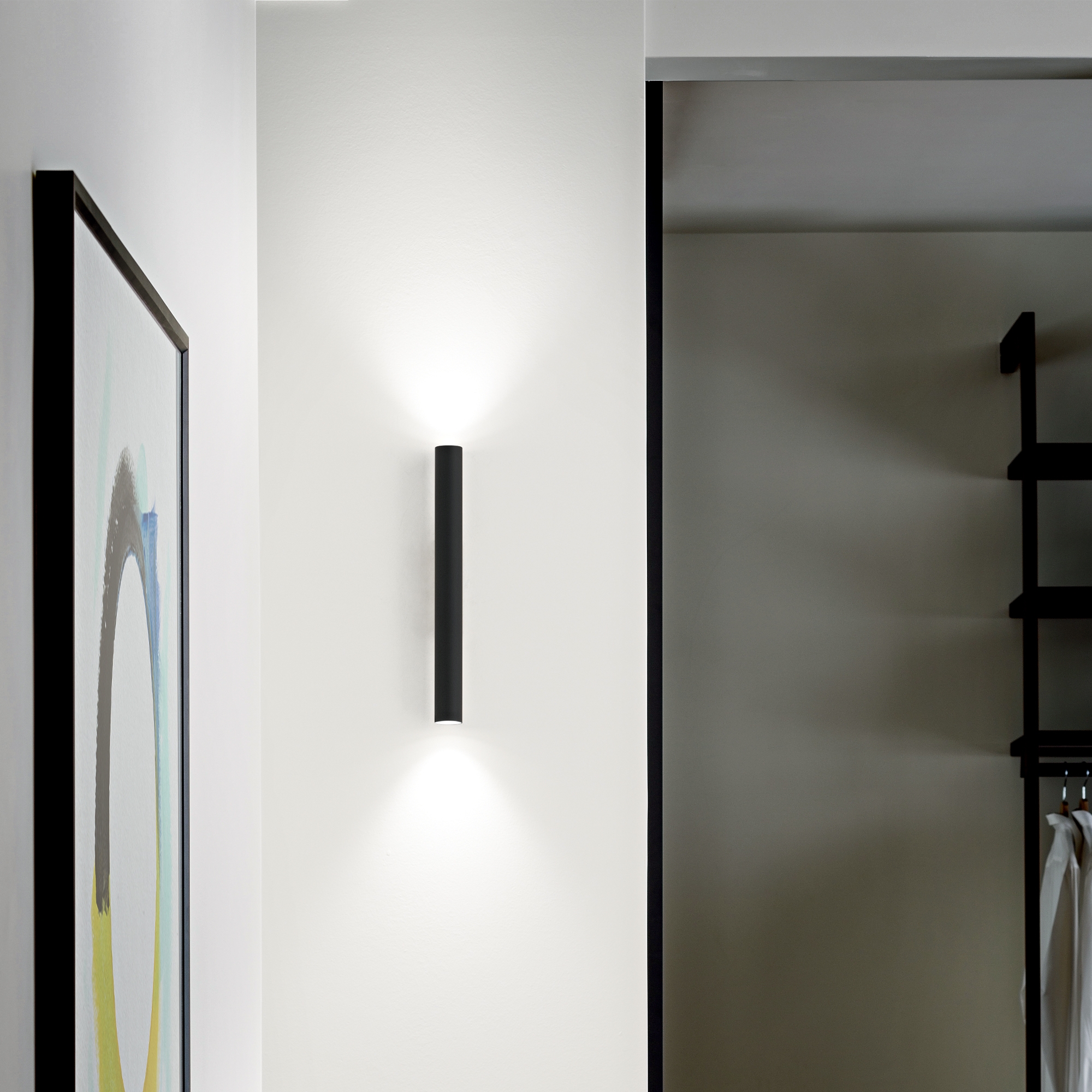 LOOK LED AP2 ROUND D30 H300 ON-OFF OTTONE 3000K IDEAL LUX – 353340