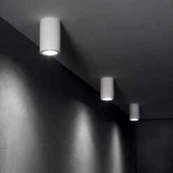 LOOK PL1 ROUND D70 H200 GESSO IDEAL LUX – 355740