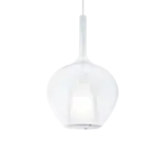 Ideal Lux Kalique SP1-1 d28 Transparent-Κρεμαστό Φωτιστικό Ø28 με Glass & 1xE27