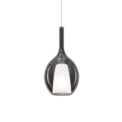 Ideal Lux Kalique SP1-2 d18 Fumé-Κρεμαστό Φωτιστικό Ø18 με Glass & 1xE27