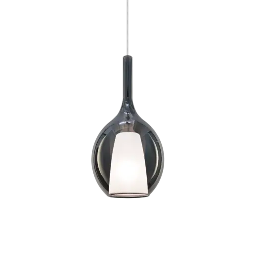 Ideal Lux Kalique SP1-2 d18 Fumé-Κρεμαστό Φωτιστικό Ø18 με Glass & 1xE27