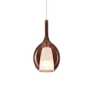Ideal Lux Kalique SP1‑2 d18 Copper-Κρεμαστό Φωτιστικό Ø18 με Blown Glass & 1xE27