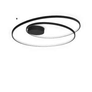 OZ PL D080 ON-OFF NERO 3000K IDEAL LUX – 365053