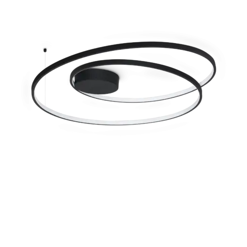 OZ PL D080 ON-OFF NERO 3000K IDEAL LUX – 365053
