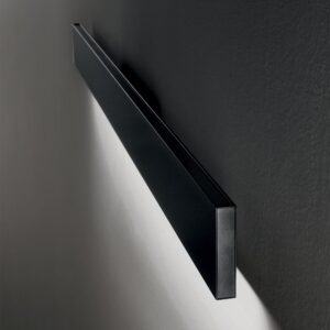 STEEL AP1 D20 MONO-EMISSION WIDE 3000K NERO IDEAL LUX – 367576