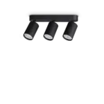 DYNAMITE PL3 LINEAR ROUND NERO IDEAL LUX – 371252