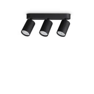 DYNAMITE PL3 LINEAR ROUND NERO IDEAL LUX – 371252