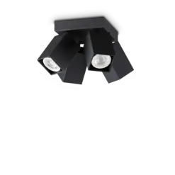 DYNAMITE PL4 SQUARE NERO IDEAL LUX – 371313