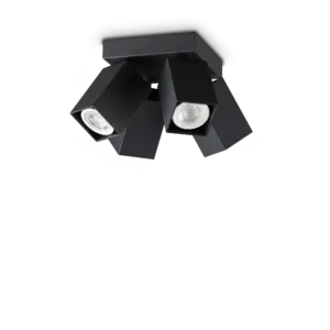 DYNAMITE PL4 SQUARE NERO IDEAL LUX – 371313