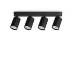 DYNAMITE PL4 LINEAR ROUND NERO IDEAL LUX – 371344