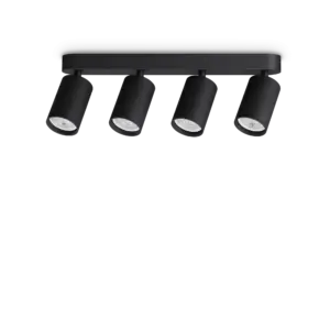 DYNAMITE PL4 LINEAR ROUND NERO IDEAL LUX – 371344