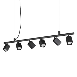 DYNAMITE SP6 SQUARE NERO IDEAL LUX – 371412