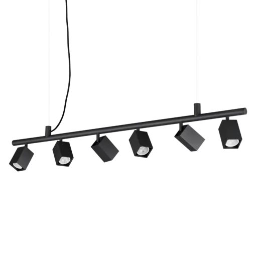 DYNAMITE SP6 SQUARE NERO IDEAL LUX – 371412