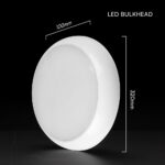 Πλαφονιέρα LED Στρογγυλή Φ320 Λευκή V-TAC CREE Chip 8W/16W/20W CCT 2700lm IP65 V-TAC – 801-24-6