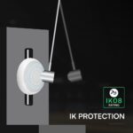 Πλαφονιέρα LED Στρογγυλή Φ320 Λευκή V-TAC CREE Chip 8W/16W/20W CCT 2700lm IP65 V-TAC – 801-24-6