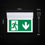 Φωτιστικό Ασφαλείας 2W LED Exit 3Hrs Cree CHIP Ψυχρό Λευκό 6000K V-TAC – 836-6