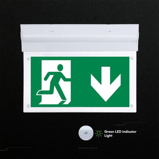 Φωτιστικό Ασφαλείας 2W LED Exit 3Hrs Cree CHIP Ψυχρό Λευκό 6000K V-TAC – 836-6