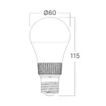 Λάμπα led Premium E27 Α60 10,5w 1160lm 5cct Braytron – BA13-01080